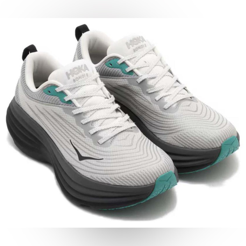 Hoka One Bondi 8 Stealth Tech In Harbor Mist